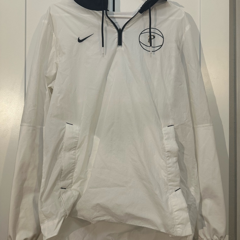 Nike White Windbreaker Jacket